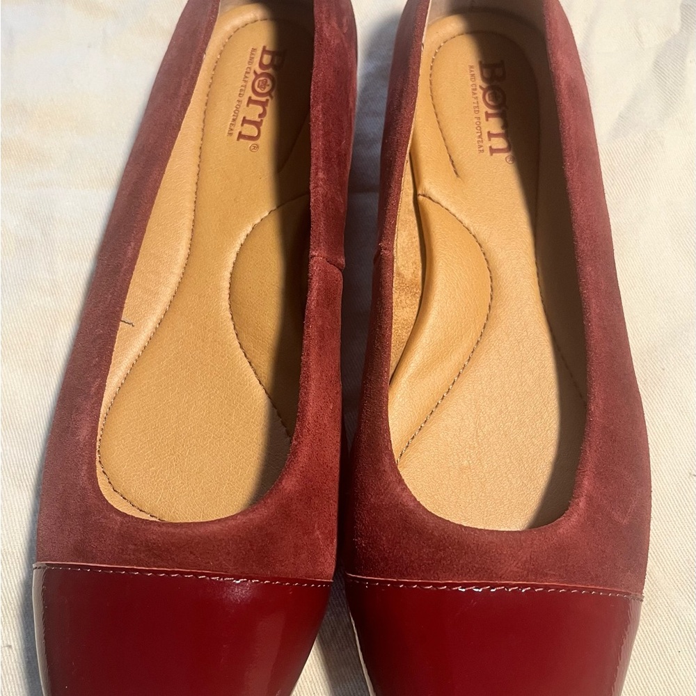 Born Burgundy and Red Flats